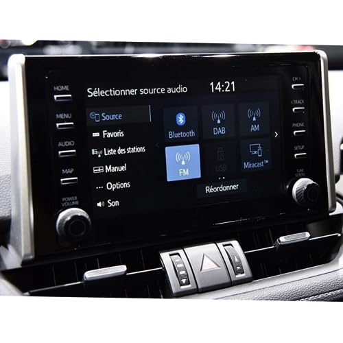 Protecteur d'écran en verre trempé 8 pouces pour navigation Toyota RAV4 2019 2020 et CHR