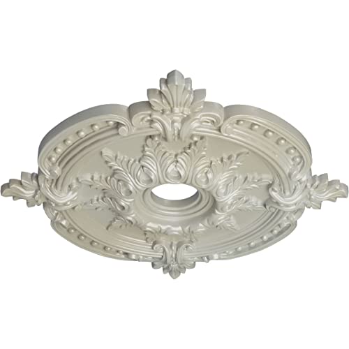 Image of Ekena Millwork CM28BEFBS Ceiling Medallion, Flash Blue