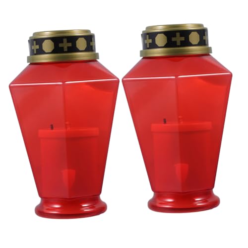 Mobestech 2pezzi Candele Led Fiamma Per e Cimitero Decorazione Elettrica Riutilizzabile Per Cerimonie Religiose e Arredamento Notturno