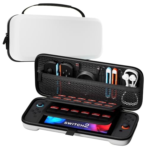 ProCase Nintendo Switch 2 ���[�p�o�b�O �Q�[���J�[�h�X���b�g�t�� 24�����[�\ �A�N�Z�T���ۊǗp �P�[�X �ϏՌ�