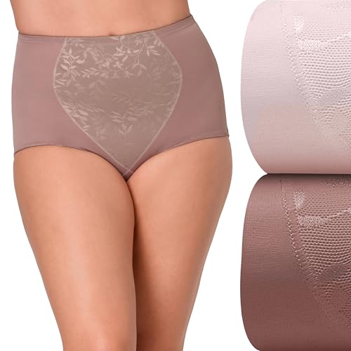 Image of Bali Women's Firm-control Shapewear Brief Pack, Shaping Brief With Tummy Control, 2-pack