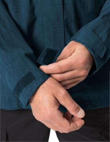 VAUDE Regenjacke – Rosemoor Jacket II, Regenjacke Herren wasserdicht und atmungsaktiv, funktionale 2-Lagen Outdoorjacke, Wassersäule 10.000 mm, Übergangsjacke oder Fahrradjacke