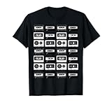 cassette tapes audio mixtapes 1980 musica radio dj maglietta