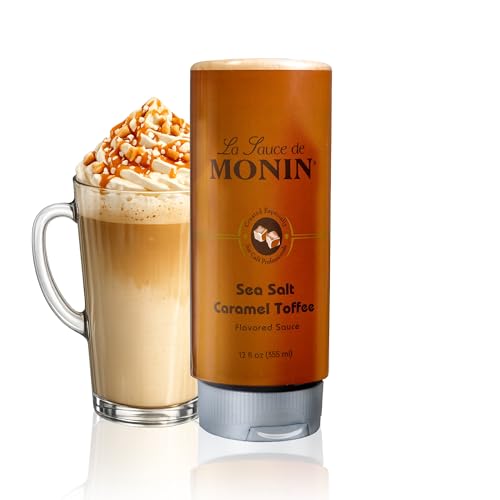 Monin - Sea Salt Caramel Toffee, Rich & Buttery Flavor with Creamy Caramel Notes, Great for Coffee...
