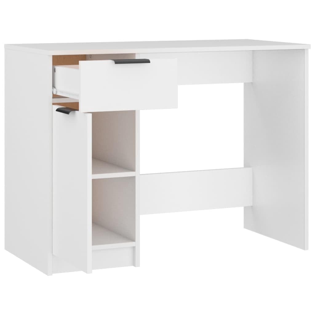 VidaXL Desk White 90 X 50 X 76 Cm Engineered Wood, Living Room
