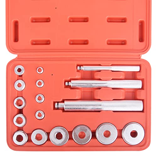 DAYUAN 17tlg Radlager Druckstück Treibsatz Werkzeug Eintreiber für Lager Buchsen Simmerring Lagerpresse Werkzeug