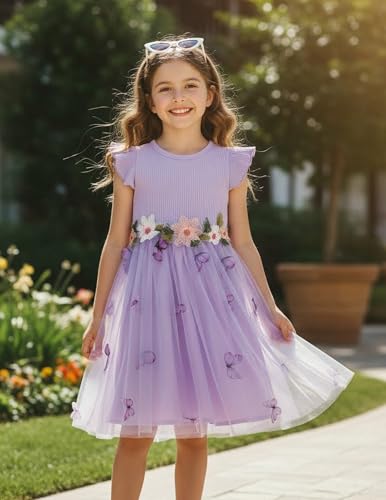 Image of PATPAT Girls Tulle Tutu Party Birthday Princess Formal Fancy Princess Dress