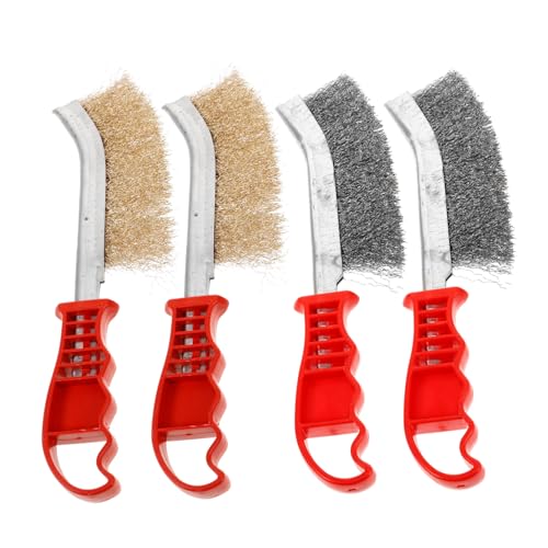 DOITOOL 4pcs Bbq Replacement Grill Brush Outdoor Grill Cleaner Portable Barbecue Tool