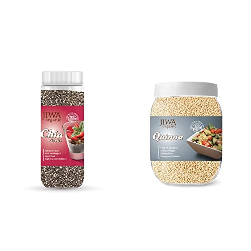 Image of Jiwa Organic Chia Seeds, 200 Grams + JIWA healthy by nature Organic Quinoa, 1.4kg