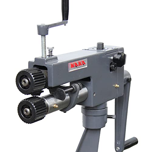 Kaka Industrial Rm-08,7-In Throat Depth,22 Gauge Mild Steel Capacity.sheet Metal Rotary Forming Machine, Roller Head Can Swivel And Pivot.high Adjustability Havc Tools Fabrication Bead Rolling Machine #TOP1