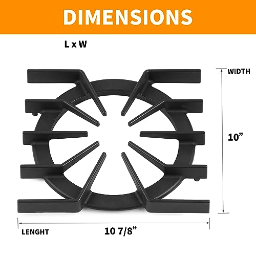 Upgraded PA060037 PA060024 Spider Grate Replacement for Viking Professional Range Parts Spider GrateVDSC305 VGIC305 VGIC365 Viking Gas Range Grate Stove Cooktop Burner Grate Cast Iron Rack Black by atgestore - Image 2