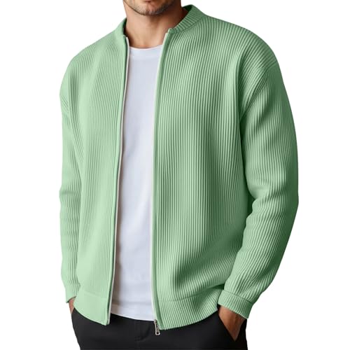 Cardigan abierto de manga larga y cuello alto para uso diario casual