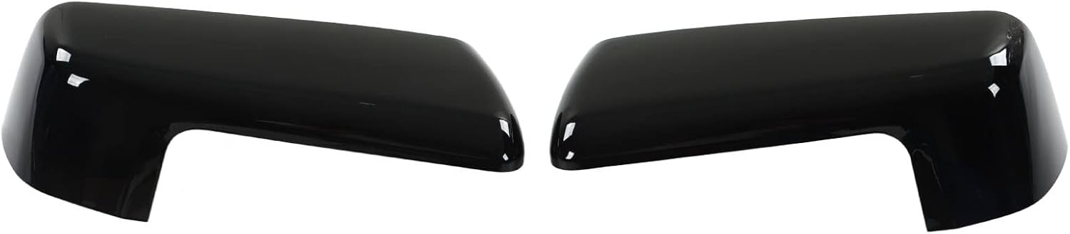 Top Half Mirror Cover, Left Right Outer Rearview Wing Mirror Replacement for 1500 2019‑2022 (Glossy Black) Car Mirror