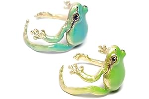 Adorable Matching Frog Rings for Couples
