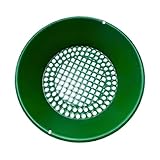 predolo Tragbare Goldwaschpfanne mit Klassierer und Sieb (35 cm) – vielseitiges Bergbaugerät für Minen, Garten, und Strand, GrÜn