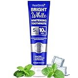 PearlSmile Whitening Toothpaste – 10% Nano Hydroxyapatite Toothpaste + 5% Niacinamide – Gently Whitens, Strengthens Enamel & Supports Sensitive Teeth – Fluoride-Free, Travel Size 4.2oz (120g)