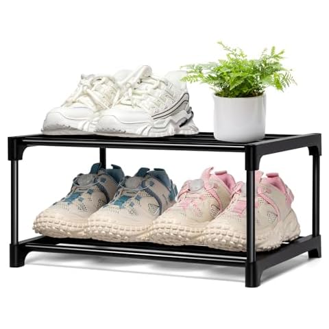OLYREO Stackable Small Shoe Rack Cover