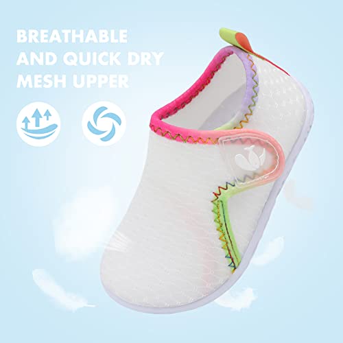 Image of FEETCITY Baby Boys Girls Water Sport Shoes Barefoot Kids Aqua Socks Quick-Dry Beach Swim Pool Shoes