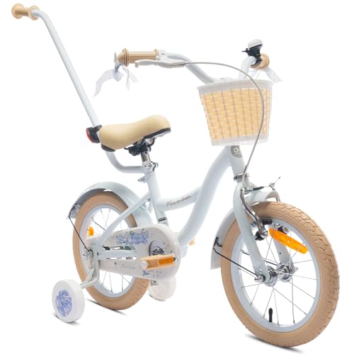 sun baby Mädchenfahrrad 14 Zoll Radgröße Flower Bike zur Auswahl, mit...