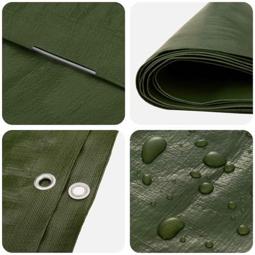 Lona para muebles de jardín y camping impermeable 6x6 m verde 7