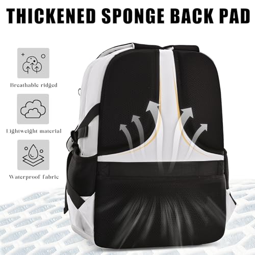 Waniki Rucksack Herren Großer Schulrucksack Teenager Mädchen Schulranzen Jungen Schultasche Lässige Rucksack Wasserdicht Reiserucksack Schultaschen School Bag exquisitem Anhängerv