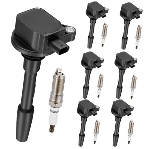 Image of 7 Ignition Coils Pack+7 Spark Plug Kit - Fix Misfires for Ford F-150 (2018-2021) & Mustang (2018-2020) 5.0L V8 - Repl. UF835 /JR3Z12029A /DG565 /95605