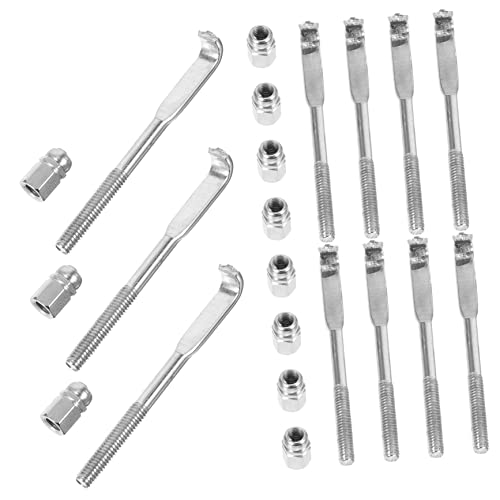 BESPORTBLE 24pcs Metal Banjo Hooks Durable Banjo Nuts for Easy Replacement for Musicians