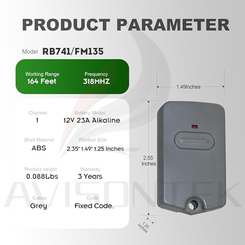Télécommande pour GTO RB741 : ne restez plus bloqué dehors - 7