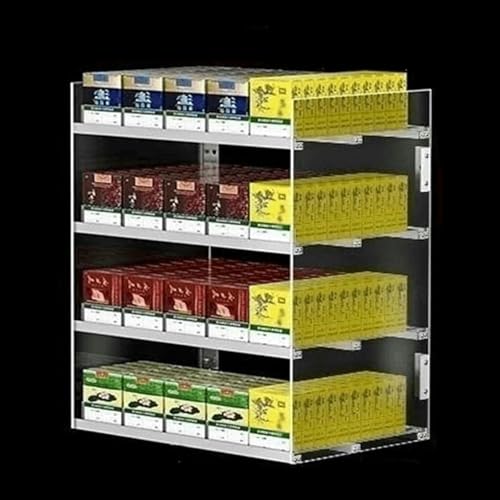 Petites étagères de présentation de vente au détail pour ranger les paquets de tabac
