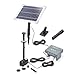 Produktbild esotec Solar Teichpumpenset 6/220 LED außen, Teichpumpe mit Filter, Sprinklerpumpe 220l/h, LiFePo4 Akku, Solarmodul 6W, Solarbrunnen, Gartenteich Wasserspiel, Springbrunnenpumpe, 101023