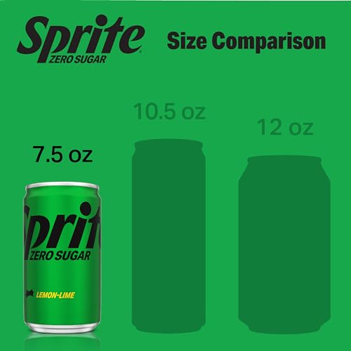 Image of Sprite Lemon Lime Zero Sugar Soda | Diet | 7.5 fl oz | 20 Pack | Soft Drink
