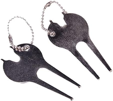 review WINOMO 2pcs Golfer Club Golf Divot Tool Golf Green Divot Fork Golf Accessories