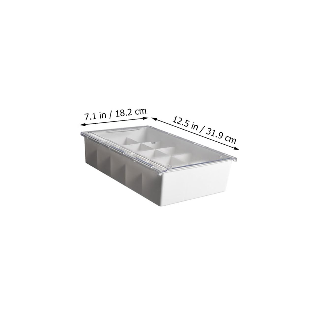 TOYANDONA Organizer per Calzini e 15 Scomparti a Griglie Multiple, Scatola Portaoggetti Coperchio, per Casa e Cassetti