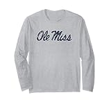 Mississippi Ole Miss Rebels Vintage Mascot Logo Long Sleeve T-Shirt