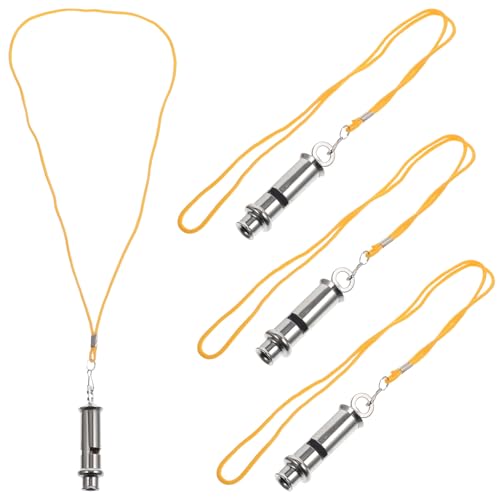 Silbatos de árbitro de acero inoxidable, pack de 4 piezas miniatura 1