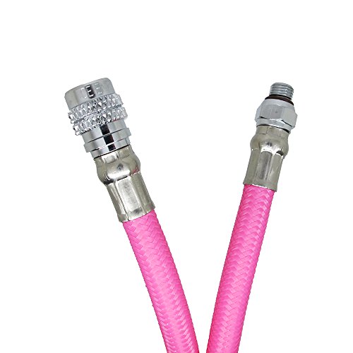 Scuba Choice 27-Inch Colored Lp Low Pressure Braided Hose For Standard Bcd, Pink #TOP1