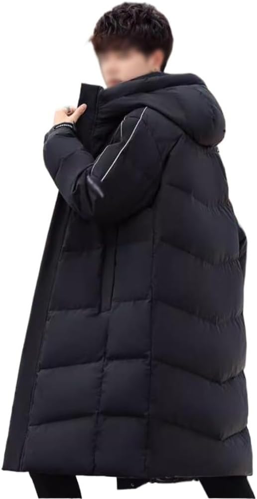 VIDI Warm White Duck Down Matching Coat Winter Jacket For Men Long Over The Knee Thick