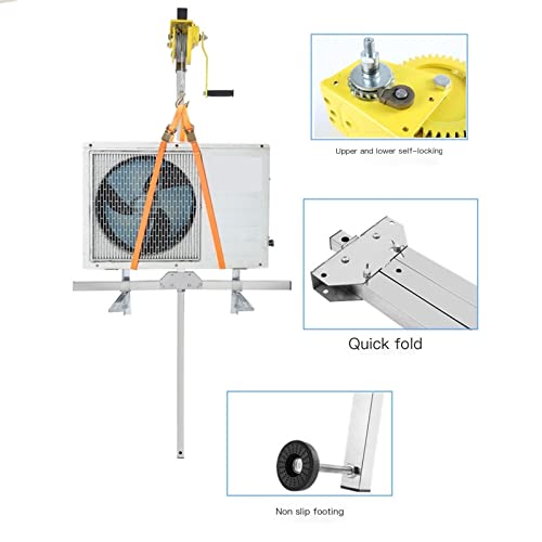 Cabrestante manual plegable para aire acondicionado miniatura 6