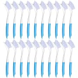 20pcs Blue Kitchen Dish Brush Bulk with 11 Inch Anti Slip Handle, Kitchen Bcrub Brush & Dish Brushes for Housekeeping for Pots and Pans, Kitchen Sink
