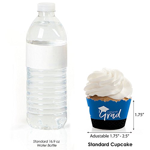 Big Dot Of Happiness Blue Graduation Party Decorations - Party Cupcake Wrappers - Set Of 12 #TOP2