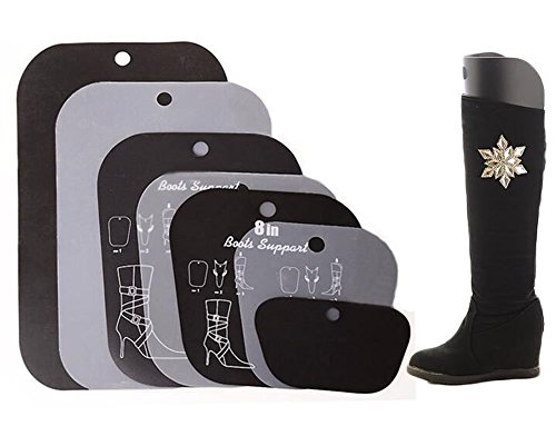 Elandy 2Pair(4PCS) Multifunction Thicken Automatic Support Shape Shoe Tree Tall Short Boot Shaper Tree Inserts Knee High Shoes Thigh Boot Holder Hanger for Women Lady Most Shoes (14