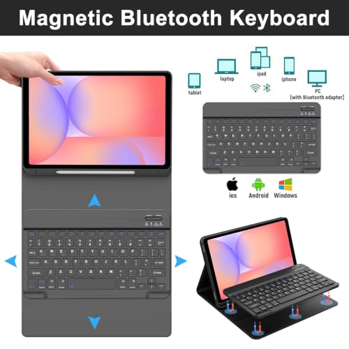 Funda con teclado Samsung Galaxy Tab S10 Lite y S9 FE con bluetooth desmontable 3