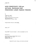  High sensitivity 1.06 micron optical receiver for precision laser range finding. [YAG laser design] (English Edition)
