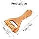 Massageroller Holz, Multifunktionaler Massagerolle aus Holz mit Griff, Faszienrolle Massage, Beine Massagerolle, für, Rücken, Nacken, Ganzkörpermuskulatur