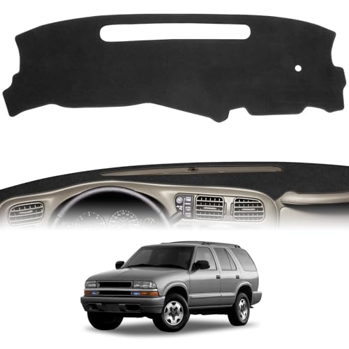 Dash Cover Dashboard Mat Compatible with Chevy S10 Blazer 1998-2005,S10 1998-2004,fit for GMC Jimmy 98-2001,fit for Sonoma 98-04 Dashboard Cover for Pad Custom Car Dashboard Interior Accessories