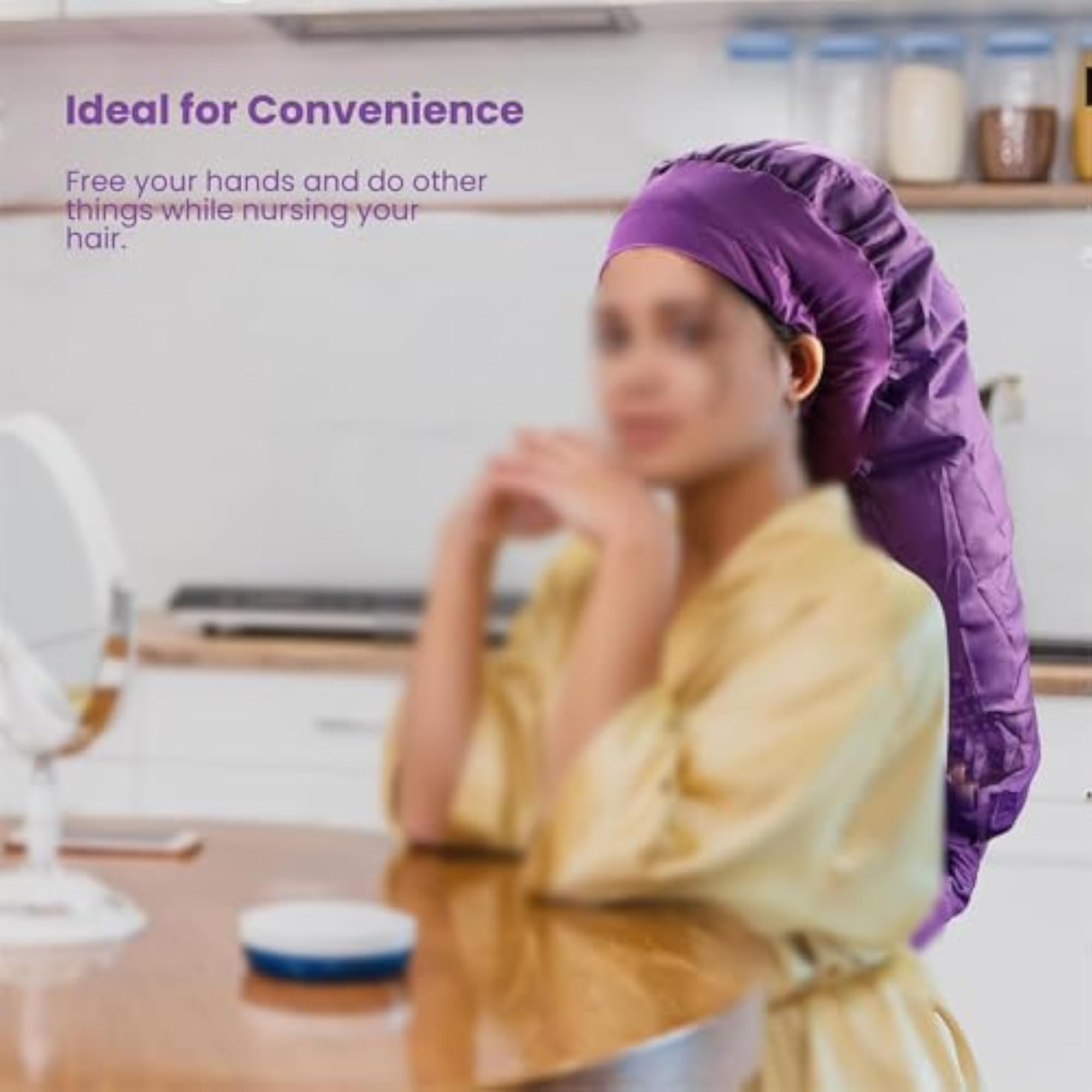 Portable Hooded Hair Dryer Cap for Summer