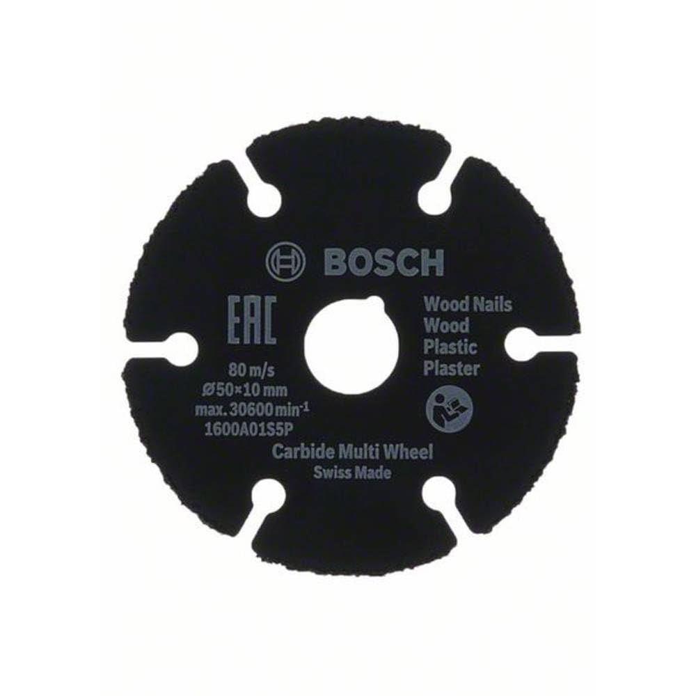 Bosch Bosch Home and Garden Carbide Multi Wheel Cutting Disc (for Multi Material, Ø 50 mm, Accessories for Bosch Easy Cut & Grind)