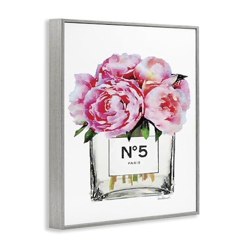 Image of Glam Paris Vase with Peony, 24 x 30 Inch Framed Giclee Print | Stupell Industries . By Amanda Greenwood . Ready to hang once unboxed . Elegant gift for any room . Made in USA