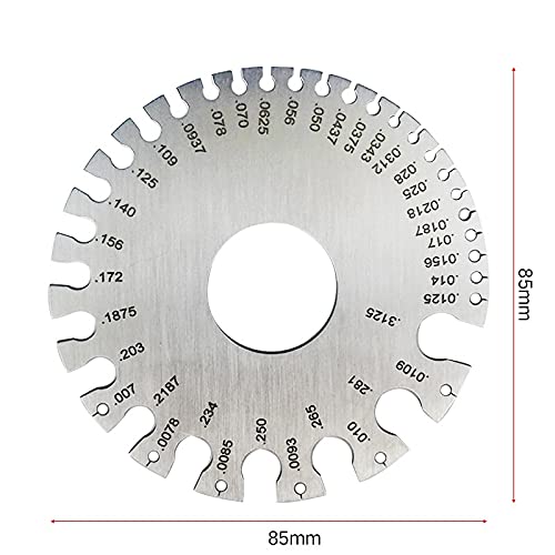 Calibrador de Grosor Acero Inoxidable 0.3125"-0.007" miniatura 2