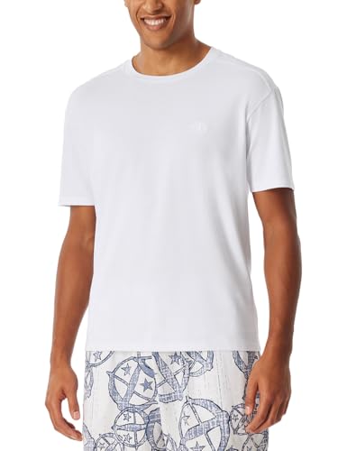 Camiseta de pijama para hombre estilo loungewear en color blanco y talla 50